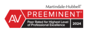 2024 AV Preeminent Rated - Peer Rated for Highest Level of Professional Excellence